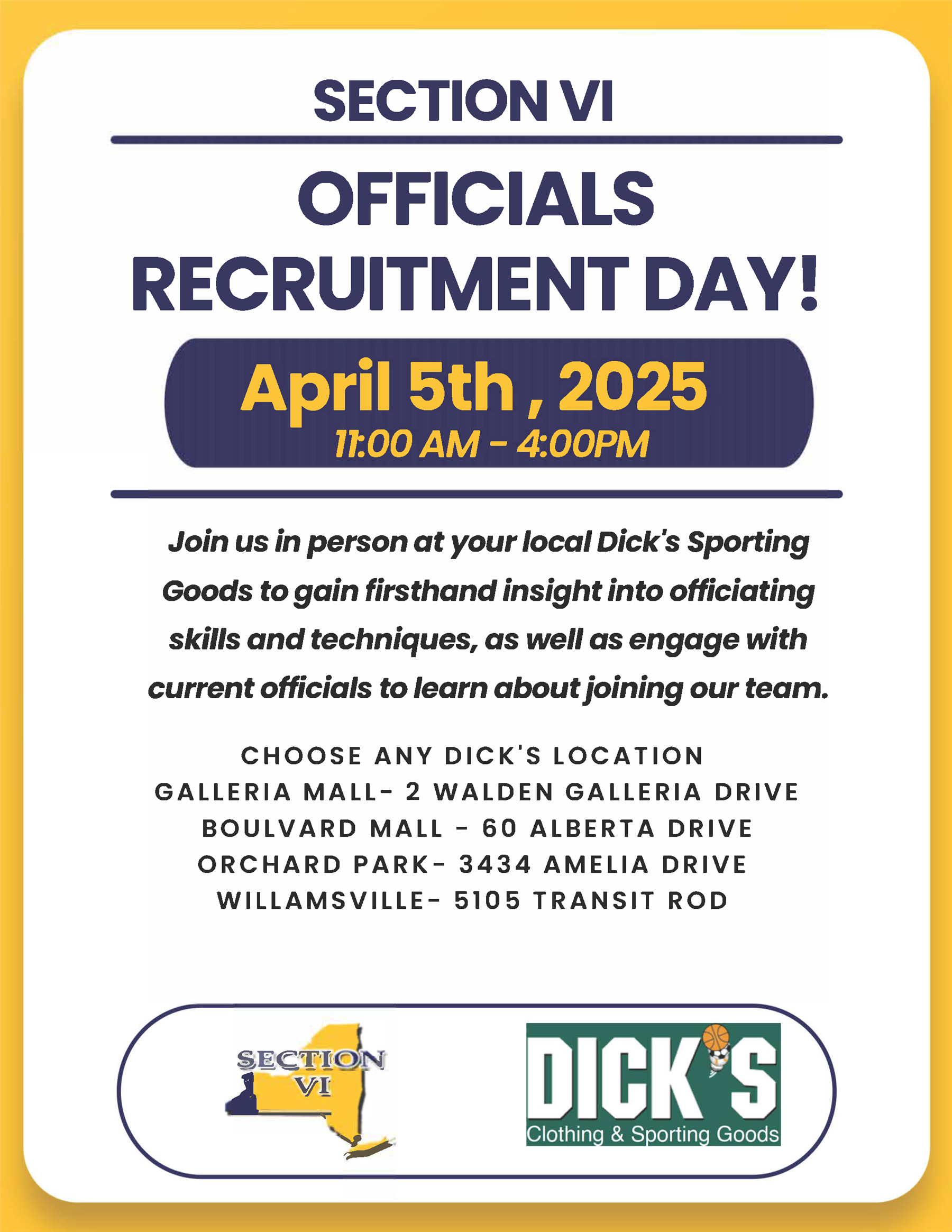 Officials Recruitment Day
